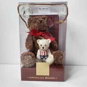 Lenox American Bears Teddy 100th Anniversary Plush & Christmas Ornament